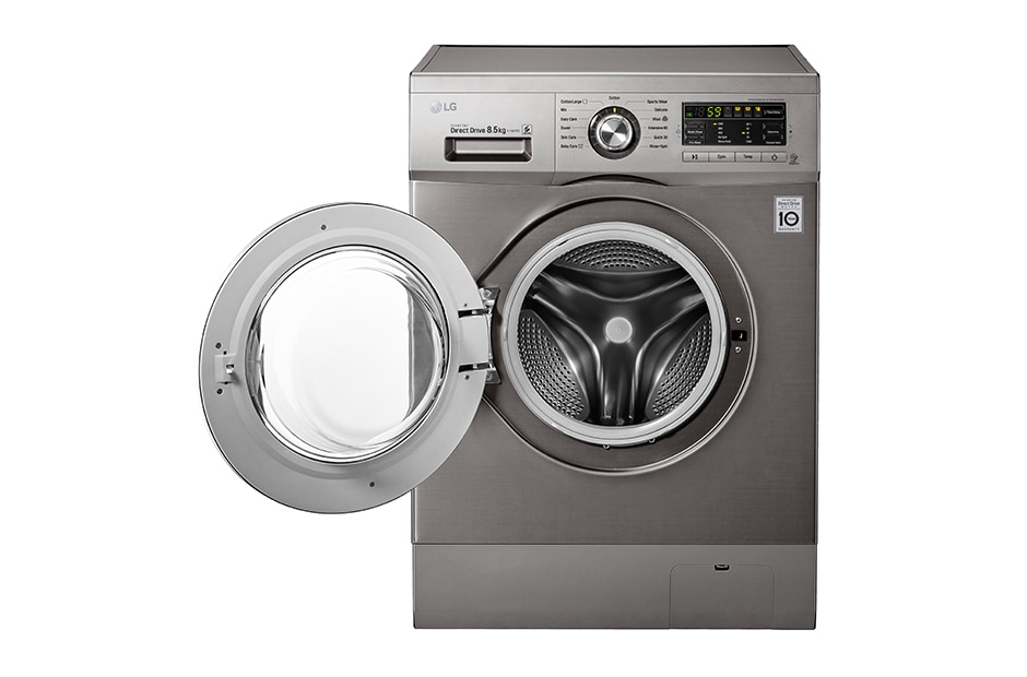 LG Lavarropas Carga Frontal 8,5Kg   Velocidad de Centrifugado 1200RPM, F1389TD, thumbnail 4